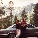 Húgommal, Bács Katival a Bajor-Alpokban, 1990. szeptemberében